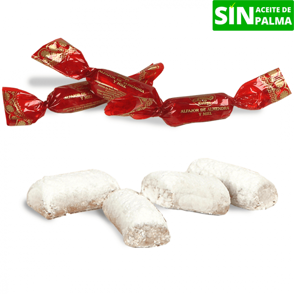 Alfajor artesano sevillano de miel y almendras