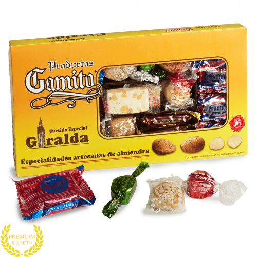 Completo estuche surtido de dulces navideños tradicionales