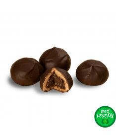 Galleta crujiente rellena de cacao, bañada en chocolate